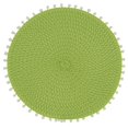 thumbnail image 1 of Saro Lifestyle 2802.LM15R Ensemble de 4 Napperons Ronds 15 Po. Pompon, Lime, 1 of 1