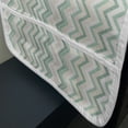 thumbnail image 3 of Aqua Microwave Oven Cover, Sketchy Blurry Abstract Zig Zag Chevron Shapes Retro Beige, Water Resistant Organizer with Pockets for Kitchen, 36" x 12", Petrol Blue Turquoise, by Ambesonne, 3 of 4