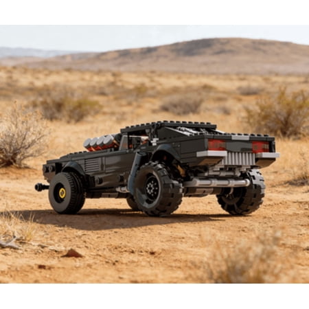 CNV MOC-70514 Dodge Challenger Cyberpunk Edition Building Blocks, 8-Speed Speed Series Race Car Model, Compatible with Major Bricks, Collectible Toy Gift for Car Enthusiasts