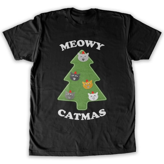 Function -  Ugly Christmas Meowy Christmas Men's Fashion T-Shirt