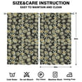 thumbnail image 2 of Soft Polyester Floral Blackout Curtains for Living Room, 2 Panels 52x84 Inch, 84 Inch Length Drapes for Bedroom or Home Office, 2 of 2