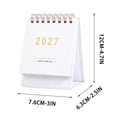 thumbnail image 2 of 2027 Desk Calendar, Small Standing Monthly Calendar with Gold Print for Office Desk, 2 of 7