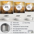 thumbnail image 4 of Designart "Gilded Sundown Rural Scene II" Meadow Square Mirror For Wall Decor - Large Gold Square Printed Wall Mirror Art - Square Traditional Mirror - Wall Mounted Square Large Mirror, 4 of 5