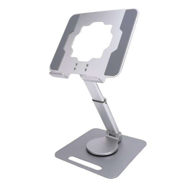 Adjustable Tablet Stand for Desk, Foldable 360 Rotating Cell Phone Holder, Portable Aluminum Alloy Desktop Tablet Stands Holder Hollow Out Heat Dissipation