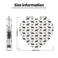 thumbnail image 3 of Kdxio Border Collie Dog Pocket Mirror, 1X/2X Travel Makeup Mirror 2-Sided Folding Small Mirror Portable Double-Sided Magnifying Cosmetic Mirror for Gift-Heart Shape, 3 of 9
