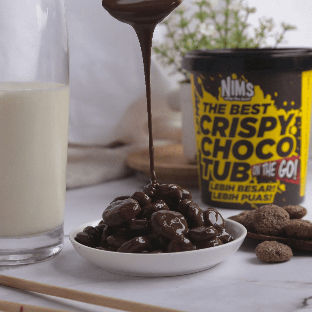 NIMS Crispy Choco Tub – Coco Krisp, Crunchy Milk Chocolate Cereal Snack, Fun, Sweet & Delicious, 250g