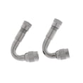 thumbnail image 1 of 2 Pcs Adaptateur d'Extension de Tige, 45 90 135 Degrés Chrome Extension de Pneu de Roue Automobile, Vélo, Camion, RV, Scooter, 1 of 6
