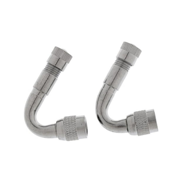 2 Pièces Adaptateur de Tige 45, 90, 135 Degrés Rallonge de Pneu de Voiture Pièces de Vélo -