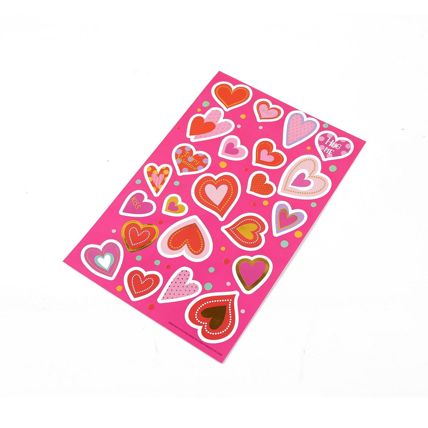 STICKERS-DEEP PINK, 4 sheets as a set