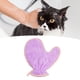 thumbnail image 2 of Toalla de limpieza para mascotas, guante de fibra, súper absorbente, reutilizable, Toalla de baño para perros y gatos, herramientas para el cuidado de mascotas, color morado, 2 of 5