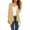 005_Khaki, variant on Jxximdong Cardigans for Women, Solid Color Fashion Casual 3/4 Sleeves Cardigans, Women's Bolero Shrugs Black