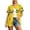 3-Yellow, variant on Baseball Button Up Shirt for Women Graphic Baseball Game Day Fan Jersey Short Sleeve Tops