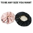 thumbnail image 2 of TELOLY Shower Cap,Large Shower Cap with Double-Layer Protection,Adjustable Shower Cap Reusable Waterproof,Fund Pink, 2 of 7