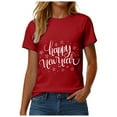 thumbnail image 4 of felwors Happy New Year Shirt for Women 2026 New Years Eve T-Shirt Countdown Fireworks Holiday Party Tops(Red, XXL), 4 of 8