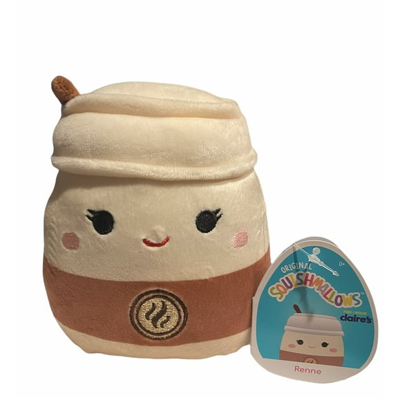 Squishmallows Renne 5” Latte Coffee Drink Plush Claire’s Exclusive
