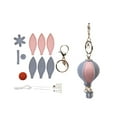 thumbnail image 2 of JGJJUGN Leather Hot Air Balloon Pendant DIY Kit, Hand Sewn Mini Keychain, Craft Material Package for Personalized Gifts and Handmade Projects, 2 of 9