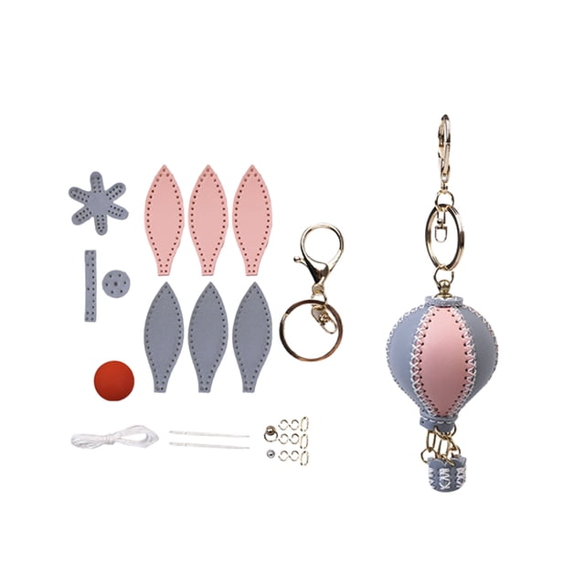 Leather Key Chain Leather Diy Material Suit Hot Pendant Hand Sewn Leather Mini Keychainchain with Pendant