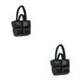 thumbnail image 2 of Baohd Larger Capacity Tote Bag With Big Opening For Easy Access Books Crossbody Bag black 2Set, 2 of 6