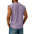 thumbnail image 4 of Hogleaql 4th Of July American Flag Patriotic Tank Top Shirts Mens Usa Muscle Independence Day Graphic Sleeveless Shirt Crew Neck Patriotic Workout Trendy Tank Tee Light Purple 4XL, 4 of 4