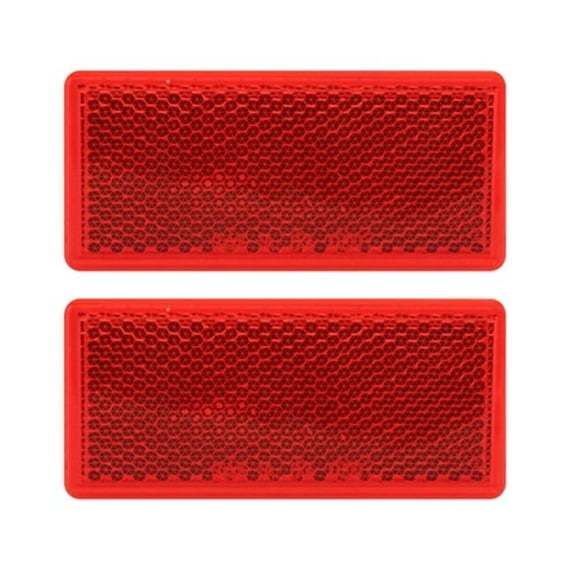 Red Rectangular Reflectors Light
