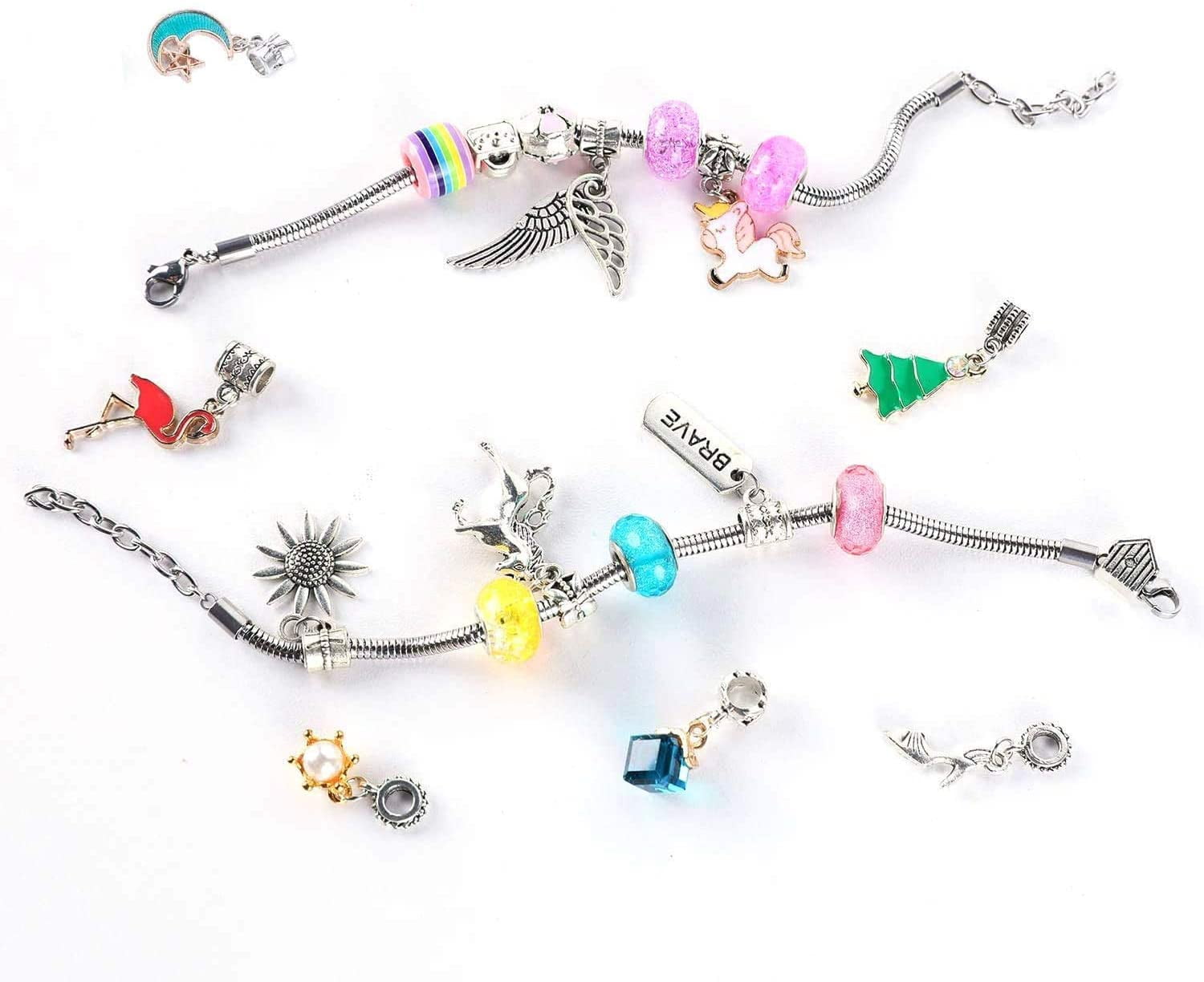  DAZZLINGKIT Bracelet Making kit Beads Charm for