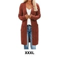 thumbnail image 4 of relayinert Cardigan Respirant et Absorbant la Sueur Décontracté pour Femmes Polyester Couture Fine Large Rouge 3TG, 4 of 6