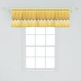 thumbnail image 2 of Ambesonne Yellow Window Valance, Chevron Zigzag Ombre, 42" x 18", Yellow Pale Yellow, 2 of 3