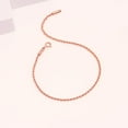 thumbnail image 5 of LeCalla 925 Sterling Silver Wave Ocean Sea Adjustable Anklet for Teen Women, 5 of 7
