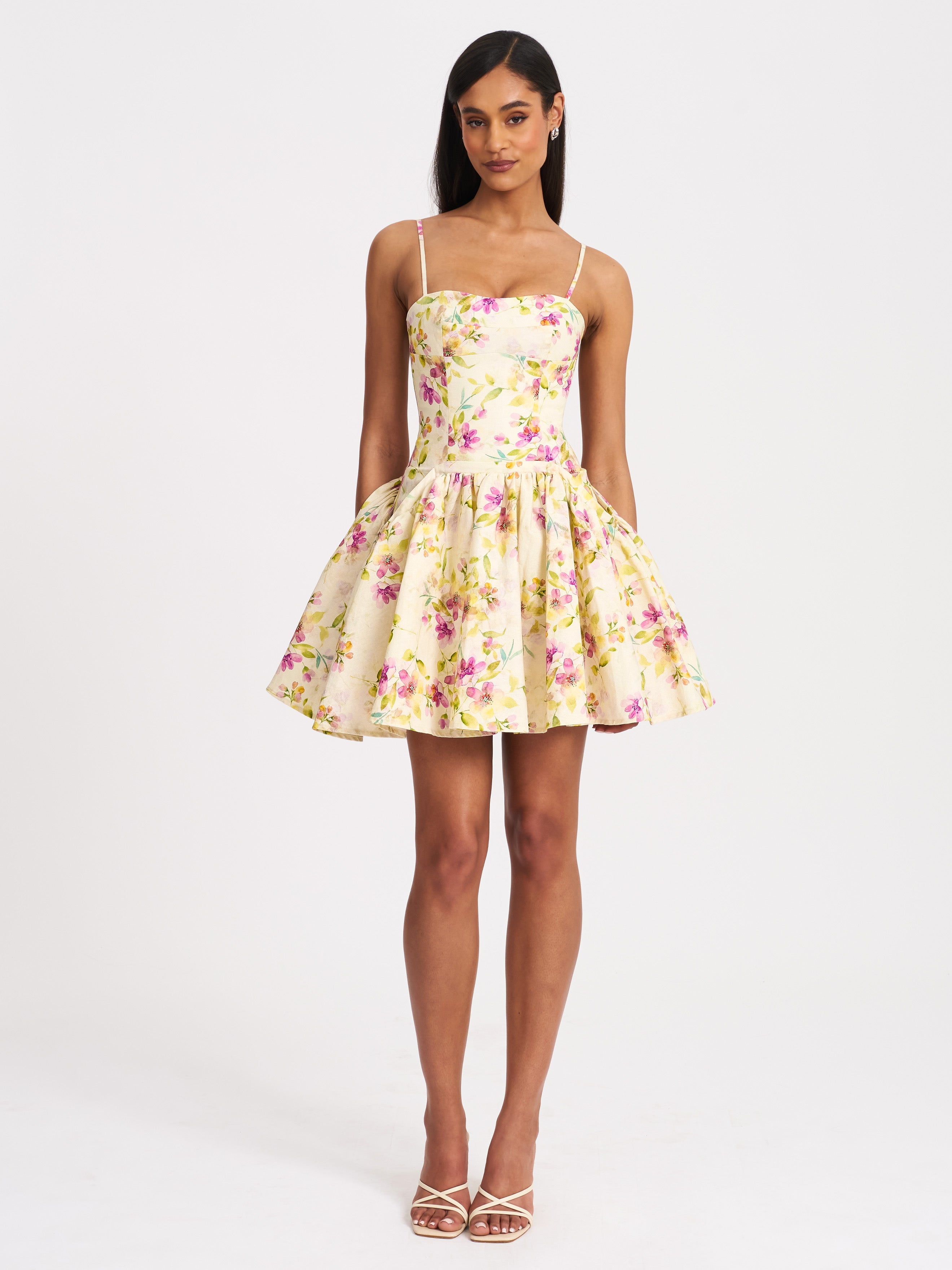 chinese dress ladies Farm Rio Nature Sand Mini Dress