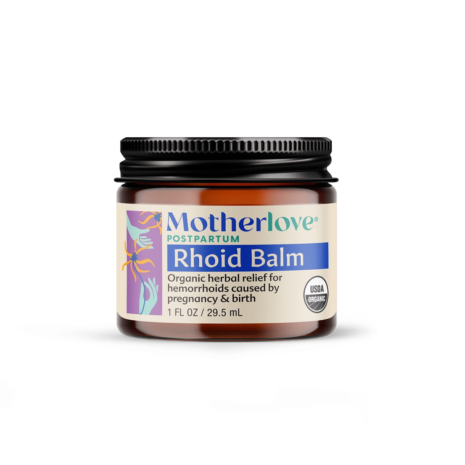 Motherlove Rhoid Balm, Organic Hemorrhoid Cream for Pregnancy