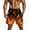 A Orange, variant on Men Athletic Shorts Men's Shorts Casual Men's Casual Homewear Flame Printing Funny Printed Trousers Beach Sports Shorts Fast-Drying Trousers Hot Pink XL
