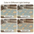 thumbnail image 7 of ODIKA 4'x6' Beige Blue Slate Motif Washable Area Rug Intricate Geometric Floral Design Pet Friendly, Non-Shedding for Bedroom, Reading Nook, 7 of 7