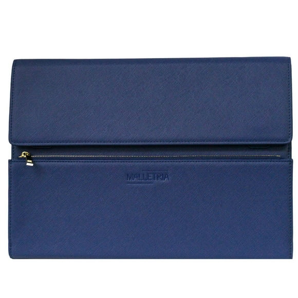 Portafolio Organizador Ejecutivo De Piel Sintética Partafolio azul marino Folded MALLETRIA Folded