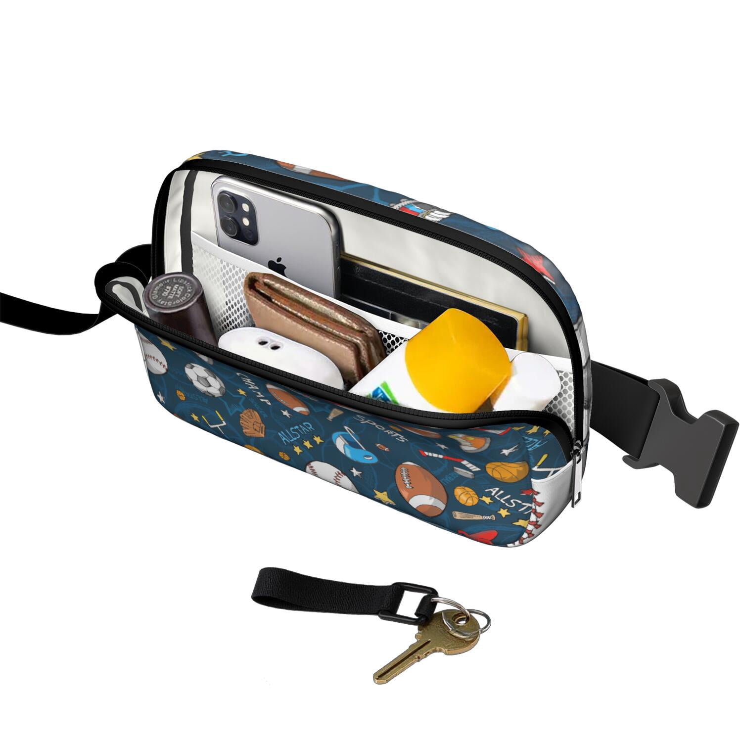 Training Day Sports Fanny Pack – Football, Baseball & Soccer Waist Bag for Game-Ready Kids & Teens