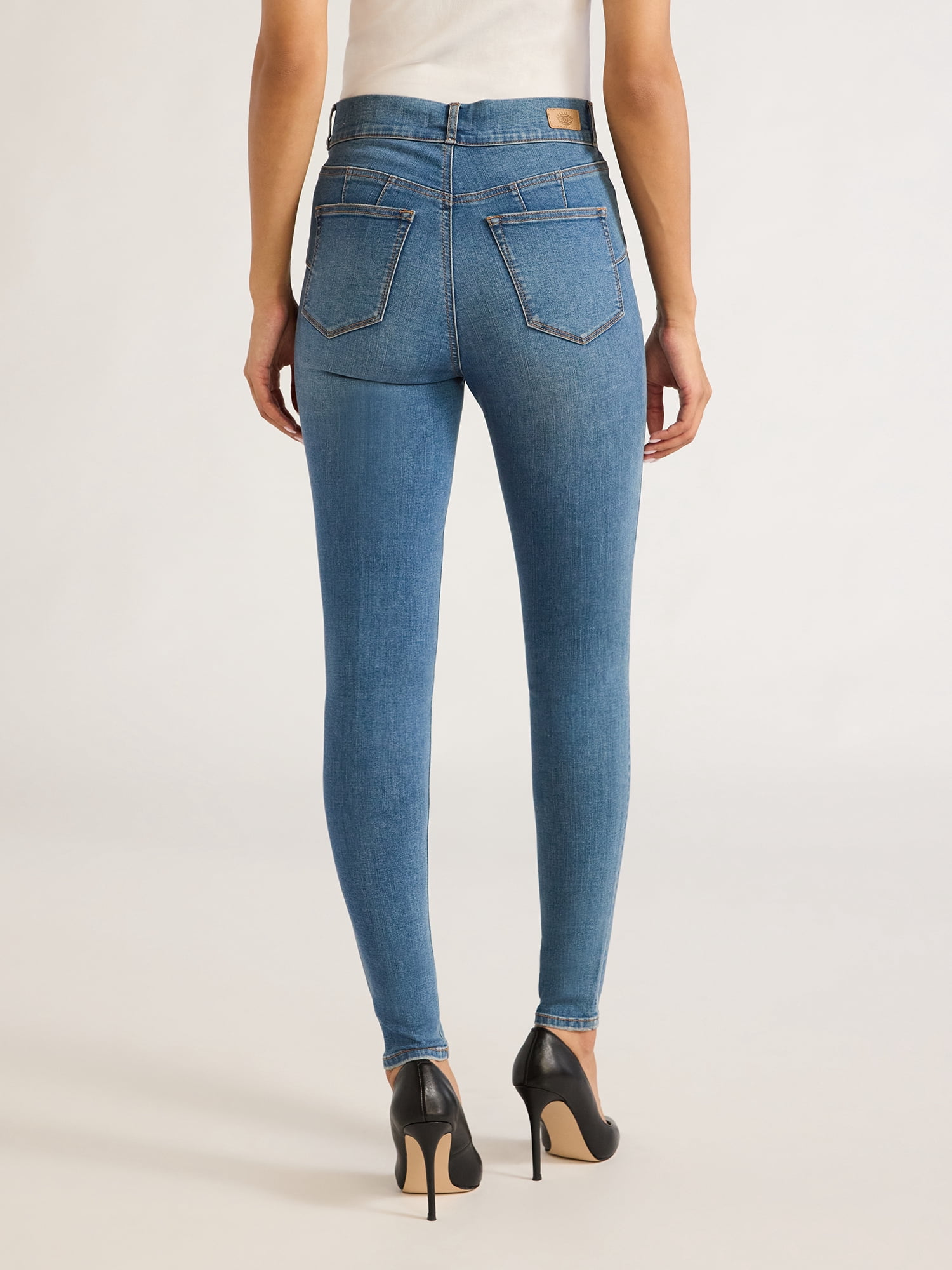 Sofia Jeans Women's and Women's Plus Eva Contouring Skinny High Rise Ankle Jeans, 25" and 27" Inseams, Sizes 0-28