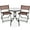 Brown, variant on Best Choice Products 3-Piece Patio Bistro Dining Furniture Set w/ Glass Tabletop, Folding Chairs - Brown