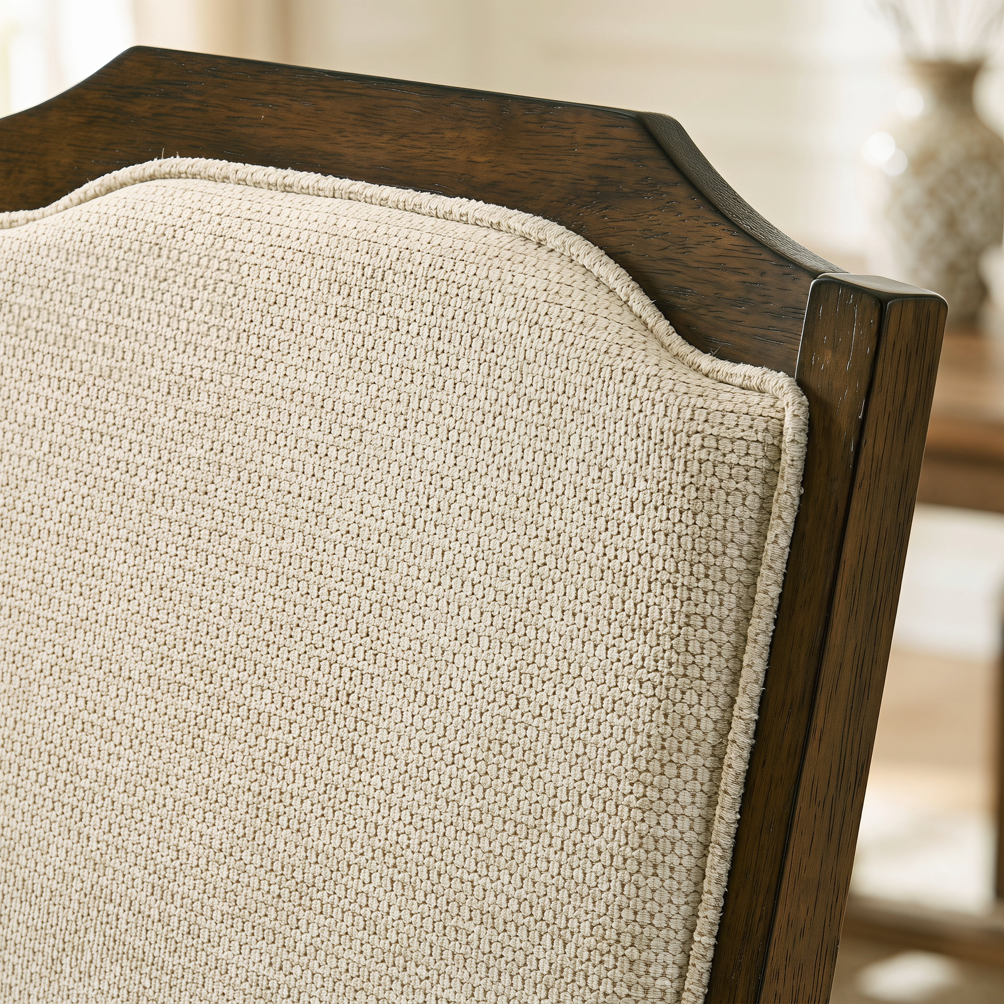 Roundhill Furniture Iris Turned Leg Wood Dining Chair, Set of 2, Walnut