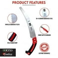 thumbnail image 5 of EZ Kut Kamikaze Max Saw Curved Blade with Scabbard - 19.3 Inch Heavy Duty Pruning Saw - Carbon Hardened Steel Japanese Technology- Best Pruning Saw for Tree Trimming & Branches - Made in Spain, 5 of 10