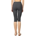 thumbnail image 3 of Womens High Waist Seamless Cotton Capri Leggings, 3 of 6
