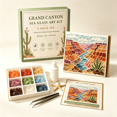 thumbnail image 5 of Grand Canyon Sea Glass Art Kit DIY American Scenery Mosaic Craft Kit Handmade Landscape Wall Art Decor Unique Keepsake Gift For Home And Office, 5 of 5