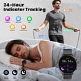 thumbnail image 2 of Smart Watch for Men, 1.39" Fitness Tracker with Bluetooth Calls(Answer&Make&Message Reminder), Smart Watch Fits for Android and iPhone, IP68 Waterproof, 100+ Sport Modes Smartwatch, for Gift, Black, 2 of 6