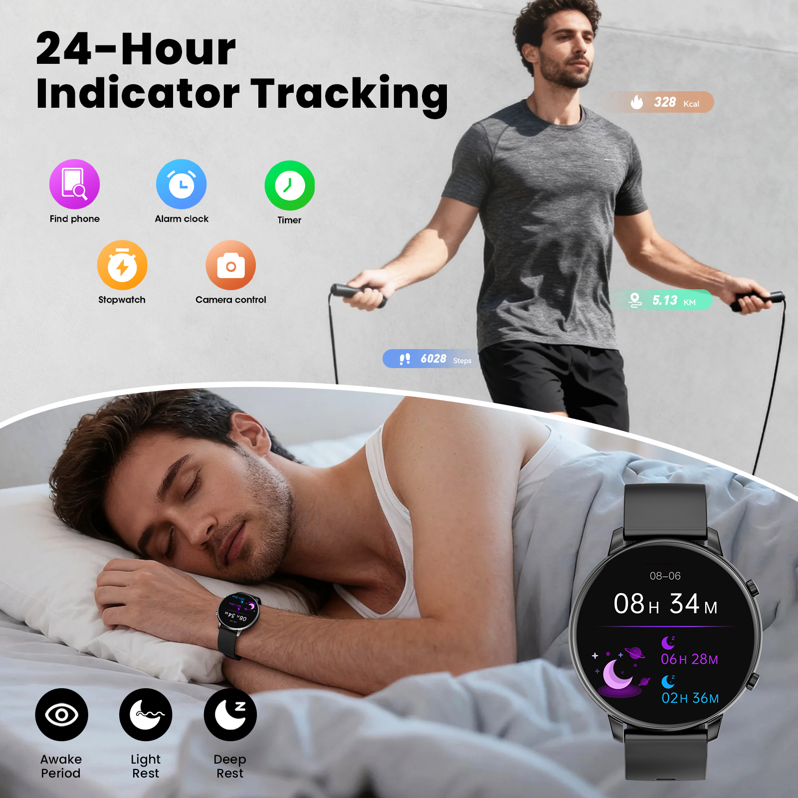 Joautrial Smart Watch 1.39" Fitness Tracker photo 6