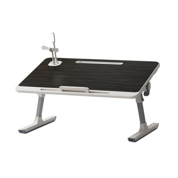 Height & Angle Adjustable Laptop Bed Tray, Portable Lap Desk with Foldable Legs, Foldable Laptop Stand for Sofa, Couch, Bed Use, Ergonomic Workstation