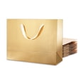 thumbnail image 1 of 12 Large Gift Bags 13x5x10 Inches, Gold Gift Bags with Handles (Grass Texture), 1 of 7
