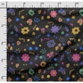 thumbnail image 2 of Soimoi Florals Print, Velvet Fabric, Decor Sewing Fabric by The Yard 54 Inch Wide,Decorative Fabric for Upholstery and Home Accents, Black, 2 of 5