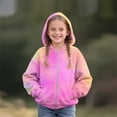 thumbnail image 5 of ersvoioy Kids Tie Dye Zip Up Hoodie Long Sleeve Hooded Jacket with Front Pocket Fleece Lined Casual Outerwear for Playground Size 4-12 Years, 5 of 5