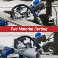thumbnail image 2 of 4.5-Inch Compact Electric Circular Saw with 4A 480W Copper Motor, 3500 RPM, 0°-45° Bevel Cutting & 23-48mm Depth Adjustment, Includes Cutting Guide, Extraction Hose, 24T Blade – Ideal for Wood, Tile,, 2 of 7