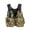 Green camouflage (front 3 pockets, back reflective), variant on 2025 Outdoor vest bag, dual-purpose life jacket, removable foam, large pockets, multi-pocket lure fishing vest bag