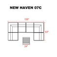 thumbnail image 3 of New Haven 7 Piece Outdoor Wicker Patio Furniture Set 07c, 3 of 7