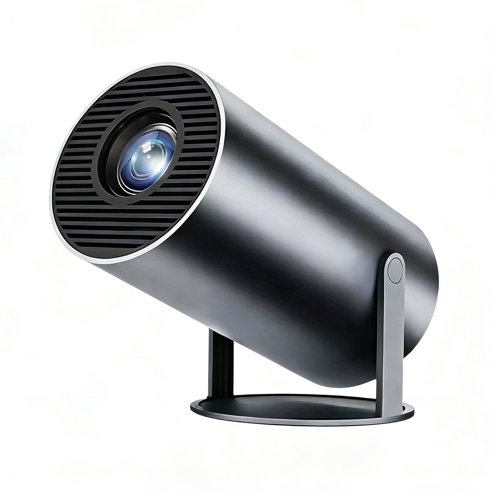 Mini Projector Smart 4K Projector 180° Rotation, Projector for Outdoor Movie, Black